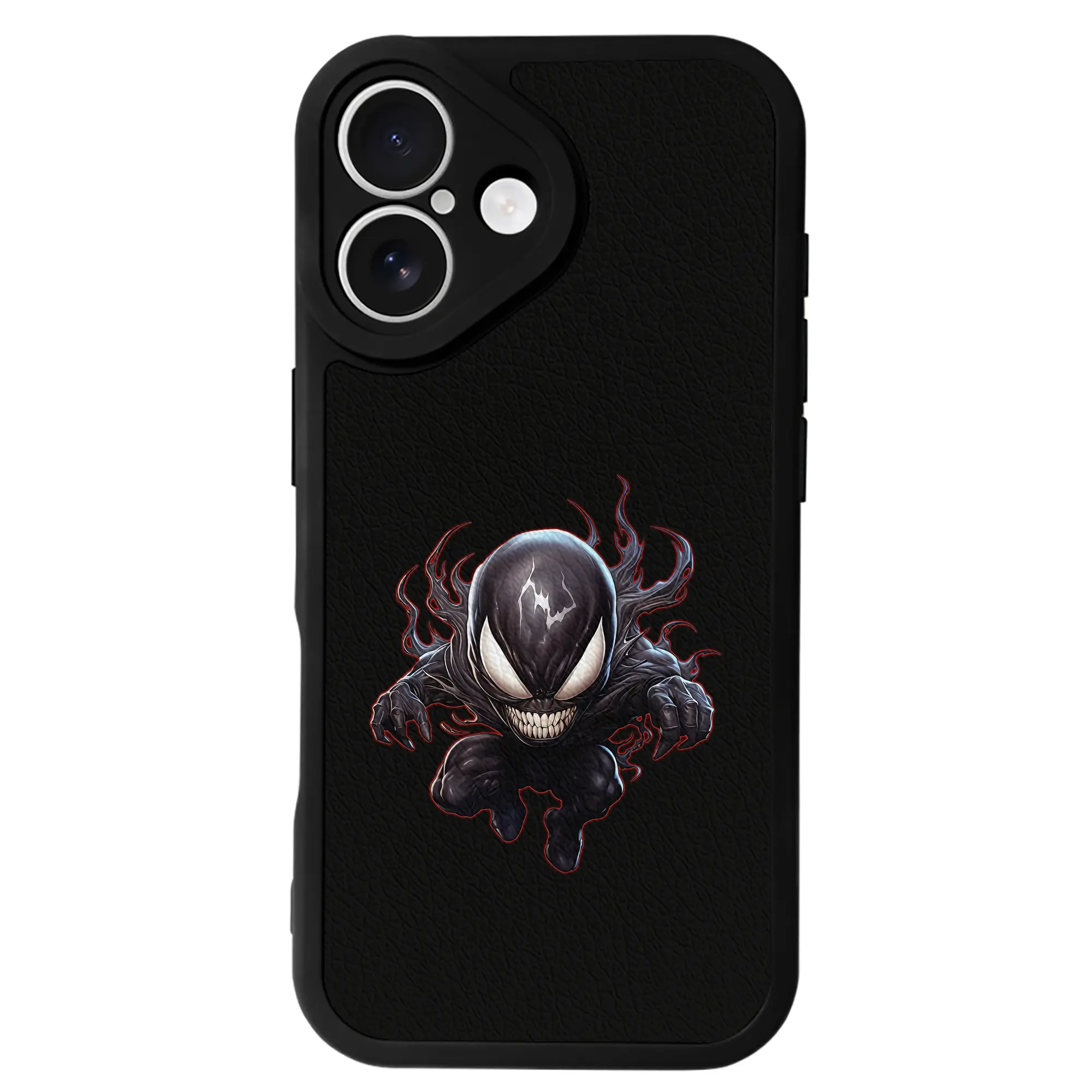 ヴェノム グッズ,ヴェノム - IPhone 16シリーズ対応 ・ シリコンスマホケース ・ レザー調 ・ 高精度フィット ・ 耐衝撃 ・ ワイヤレス充電対応 ・ 精密カット